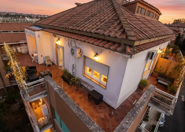 Rooftop Appia Antica, Silent And Reserved Two Bedrooms Two Bathrooms